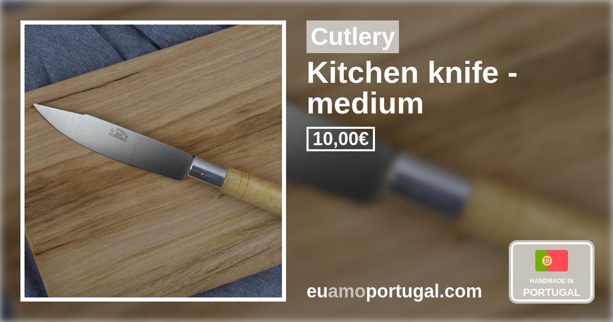 Kitchen knife handmade in Portugal by Ernesto Pires e filhos