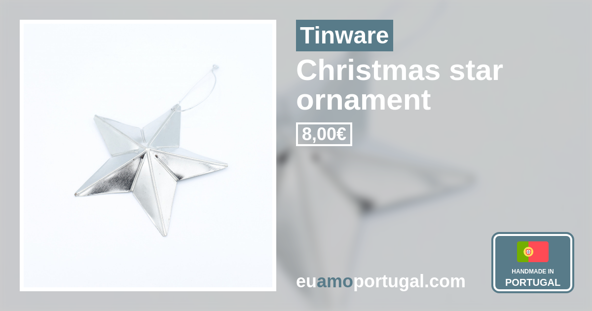 Christmas star ornaments Handmade in Portugal