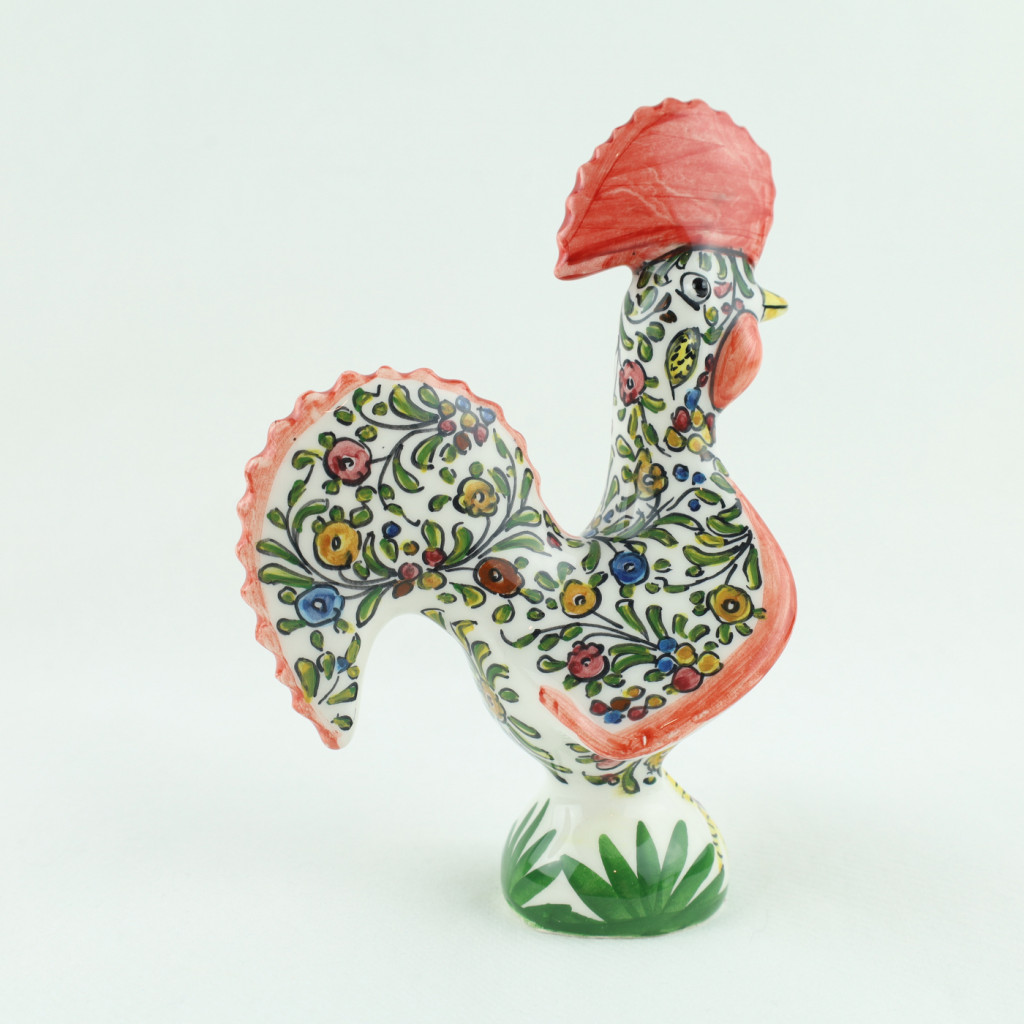 Rooster in Ceramic of Coimbra Made in Portugal