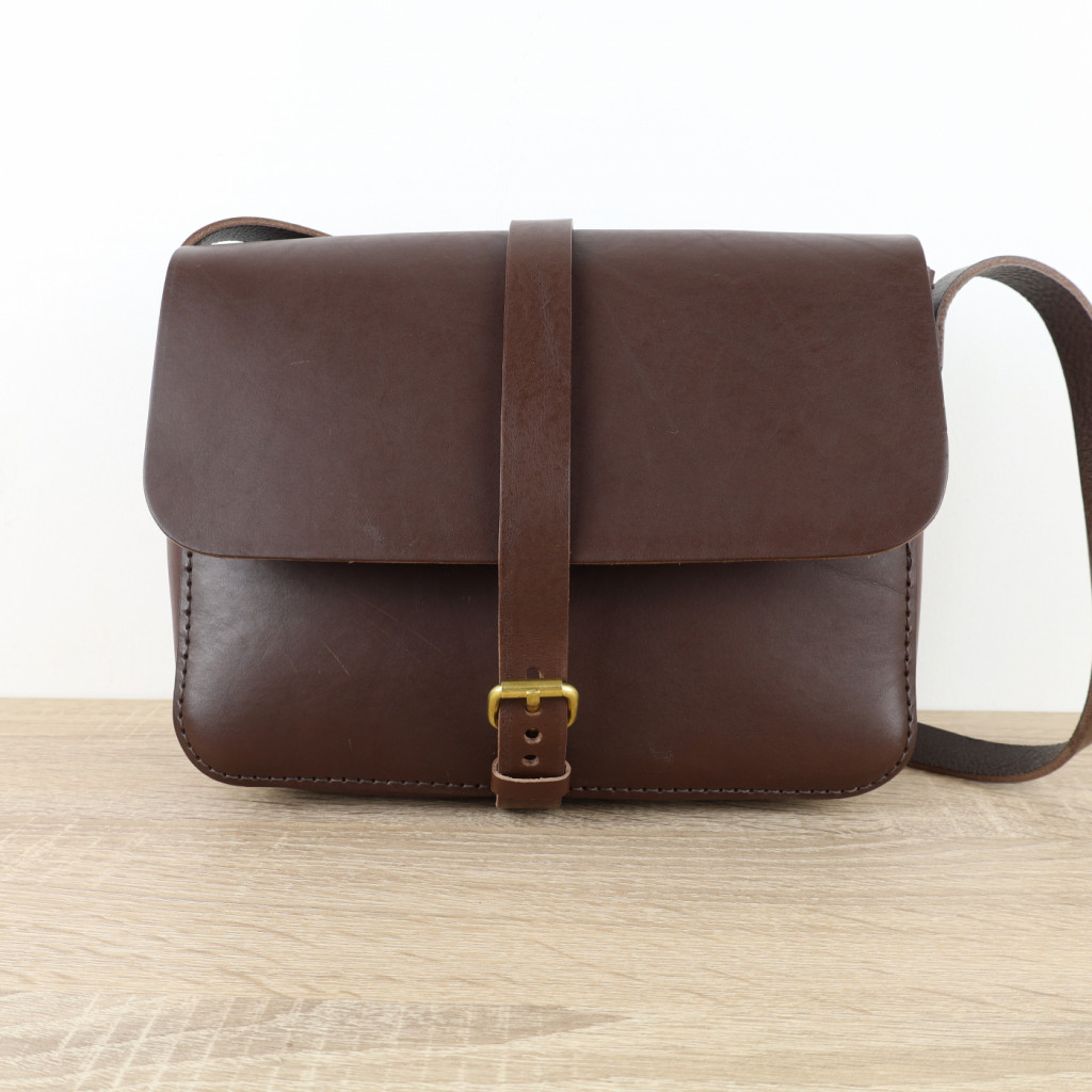 Sac De Sport En Cuir Marron Motif Poils De Vache – Fait Main, Bandoulière, Vintage